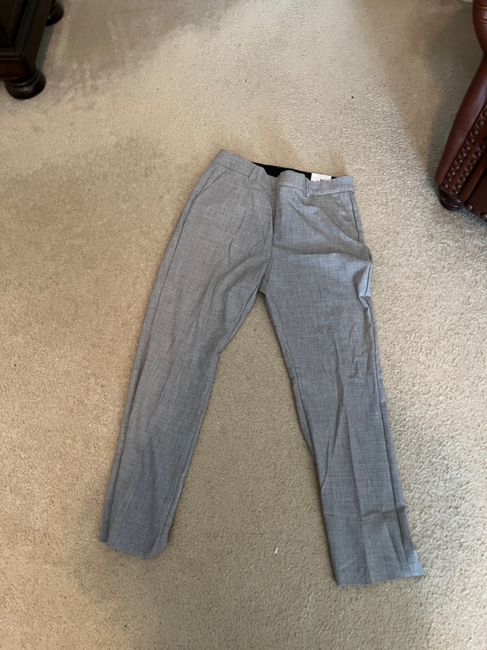 Nine West Gray Boot-Cut Dress Pants